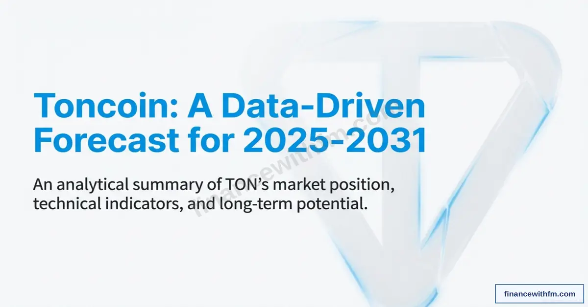 Toncoin data-driven forecast for 2025-2031 showing analytical summary of TON's market position, technical indicators, and long-term potential