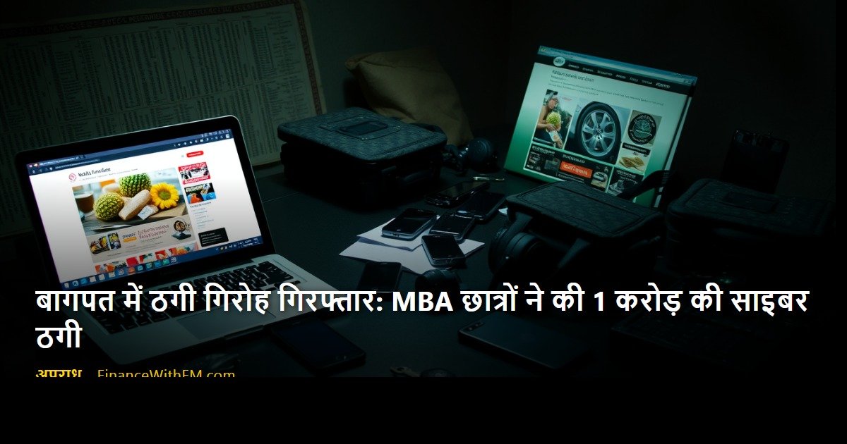 बागपत में ठगी गिरोह गिरफ्तार: MBA छात्रों ने की 1 करोड़ की साइबर ठगी