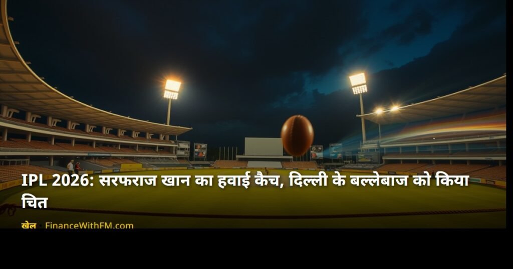 IPL 2026: सरफराज खान का हवाई कैच, दिल्ली के बल्लेबाज को किया चित